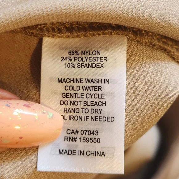 Rachel Zoe Khaki Beige Slim Pull On Shaping Pants Size 3X New NWT Office Work - Picture 9 of 9